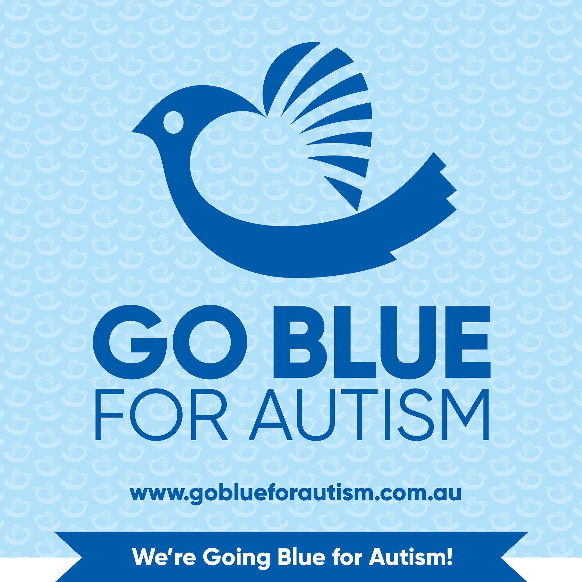 Go Blue for Autism Supporter Image